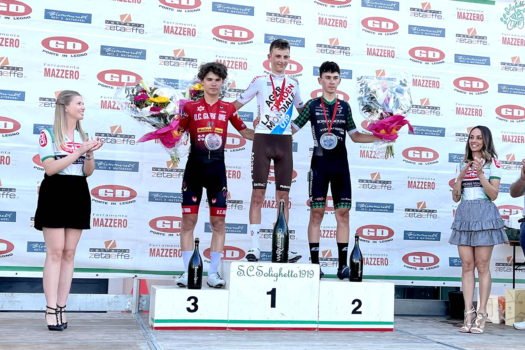 Il podio della Internazionale di Solighetto - 34° Trofeo GD Dorigo 2022
