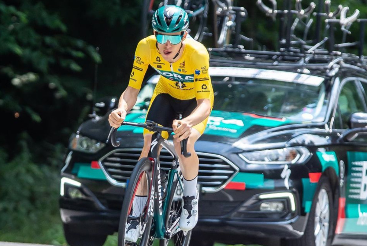 Giovanni Aleotti vince la cronometro del Sibiu Tour (nella foto di BORA – hansgrohe Mario Stiehlsi)