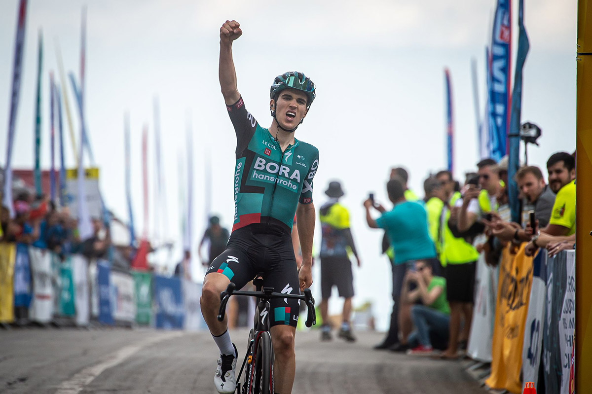 Giovanni Aleotti vince la seconda tappa del Sibiu Tour - © BORA - hansgrohe : Mario Stiehl