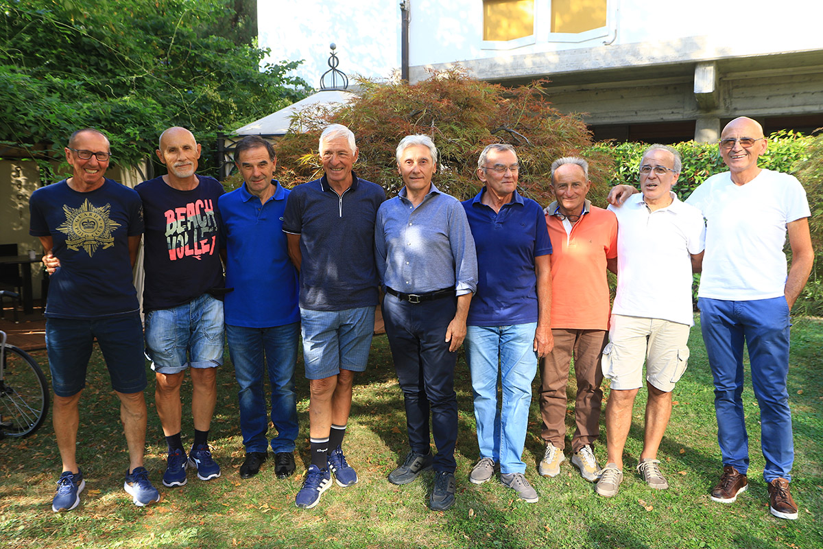 Saronni e i campioni del mondo di ciclismo del 1982 - credit Fabiano Ghilardi