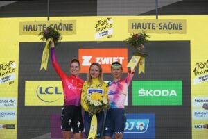 Il podio del Tour de France Femmes 2022 - ASO Pierre Froger