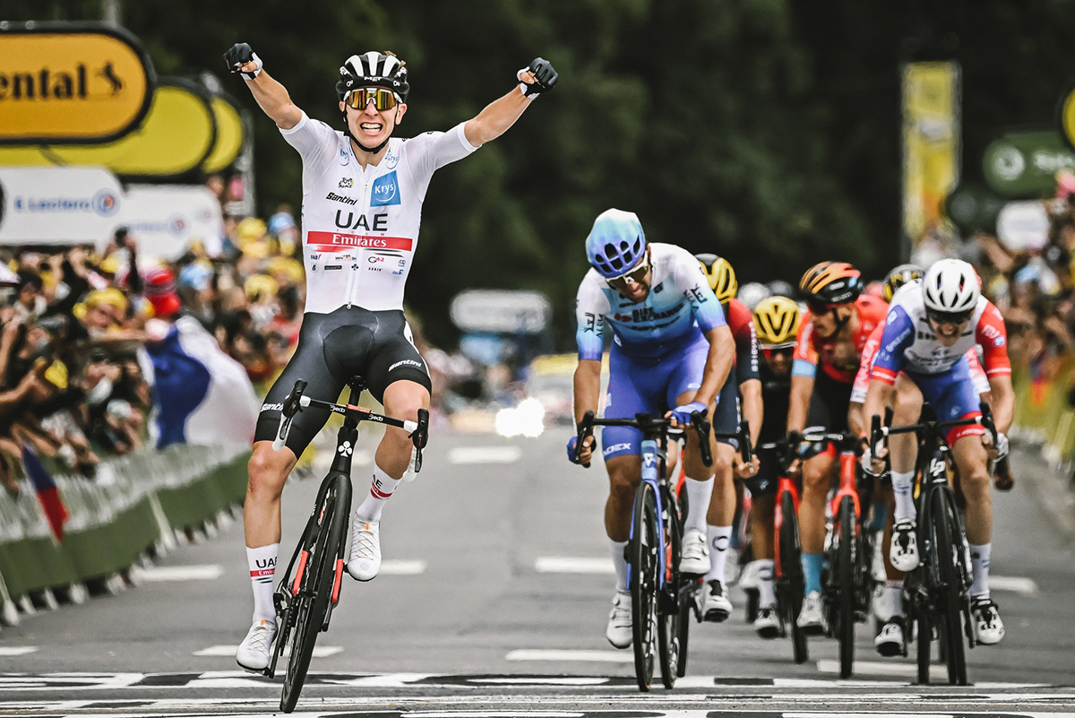 Tadej Pogacar vince la sesta tappa del Tour de France - credit A.S.O.