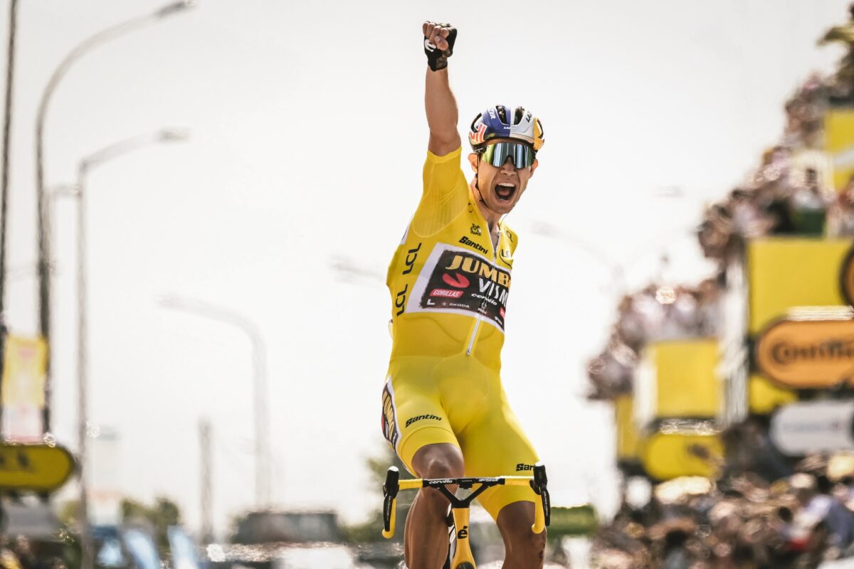 Wout Van Aert vince la 4° tappa del Tour de France