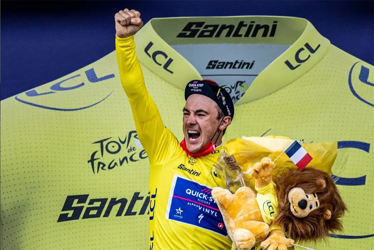 Yves Lampaert, prima maglia gialla del Tour 2022