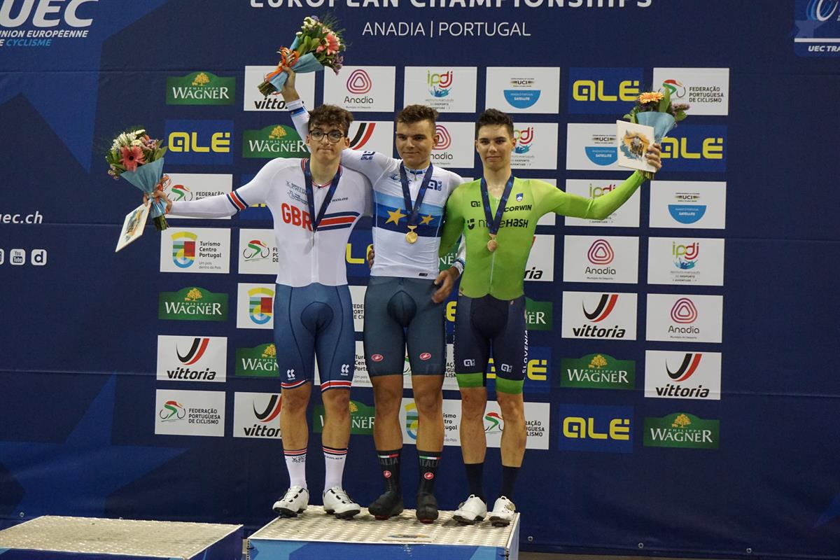 Matteo Fiorin campione europeo dell'Eliminazione Juniores 2022