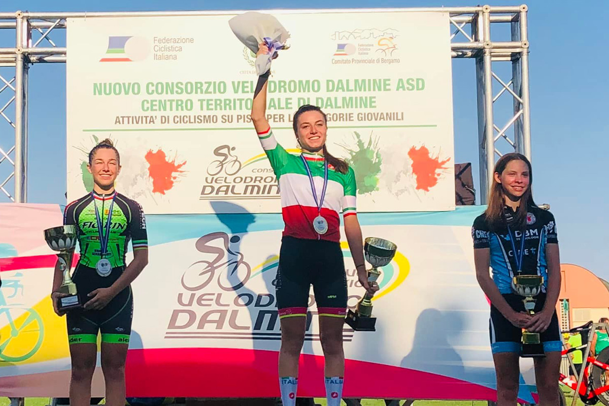 Campionati Italiani Giovanili Pista - Linda Sanarini campionessa nell'omnium donne Allieve