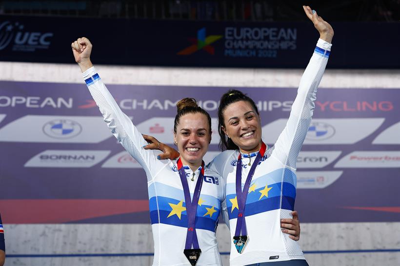 madison zanardi barbieri vincono gli Europei in pista di Monaco