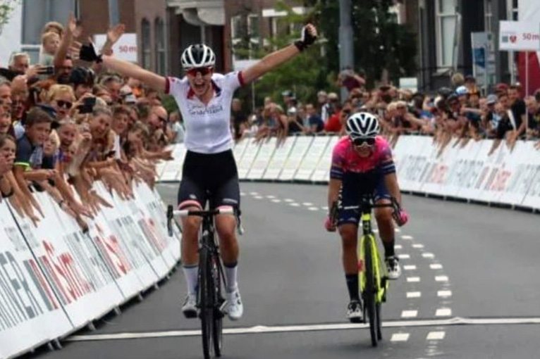 Eleonora Gasparrini seconda nell'ultima tappa del Simac Ladies Tour