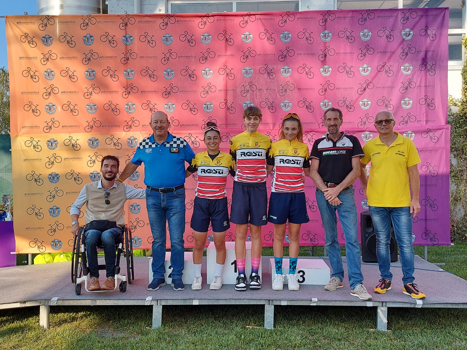 Le tre campionesse bergamasche donne a Fornovo San Giovanni