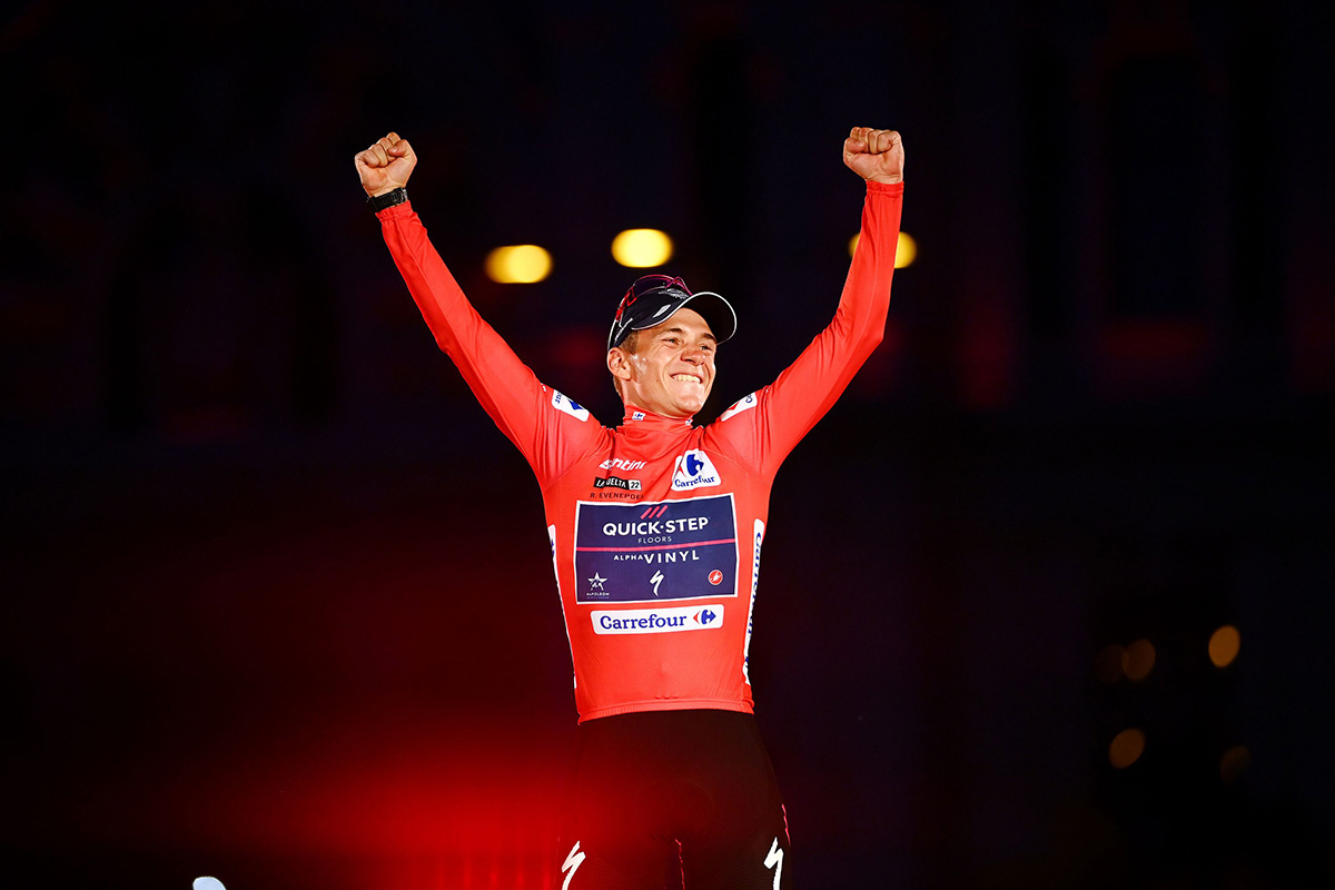Remco Evenepoel vincitore della Vuelta 2022 (foto Tim de Waele/Getty Images)