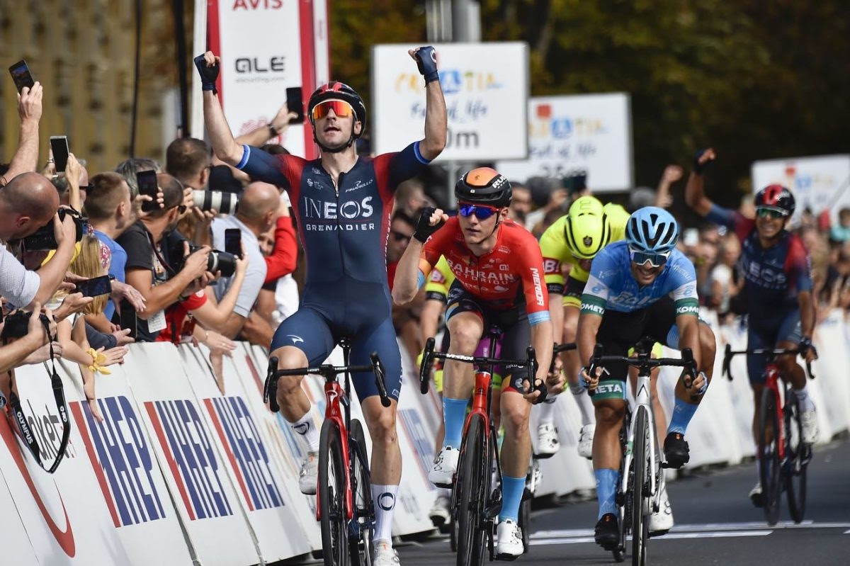 Elia Viviani vince la sesta tappa della CRO Race 2022 (foto Sprint Cycling Agency)