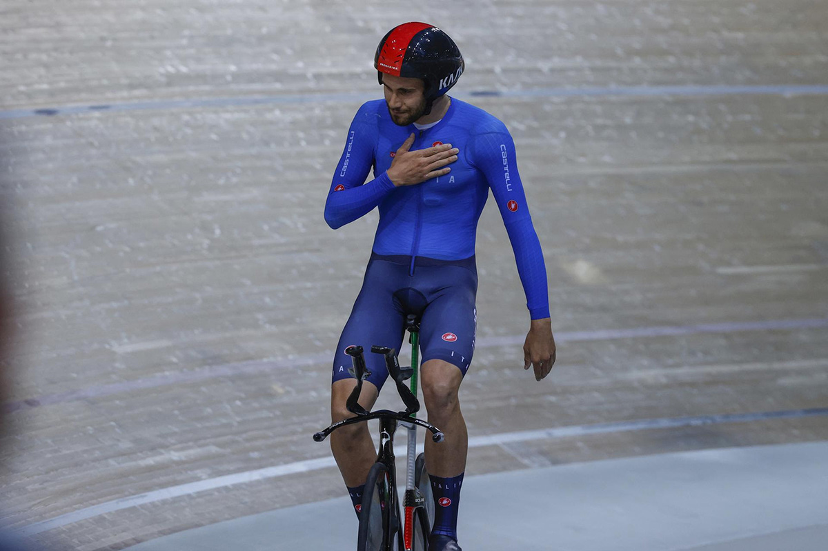 Filippo Ganna, oro e record del mondo nell'inseguimento individuale - credit Bettini