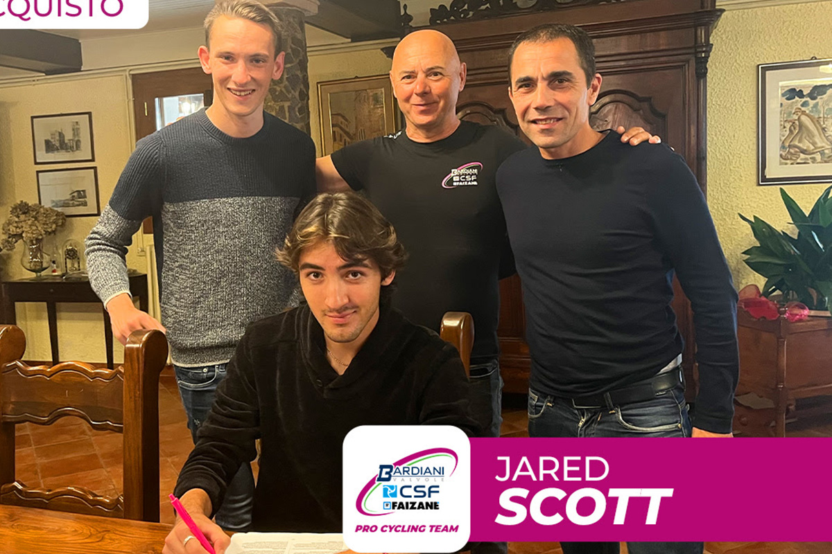 Jared Scott firma con la Bardiani Csf - credit Bardiani Csf Faizanè
