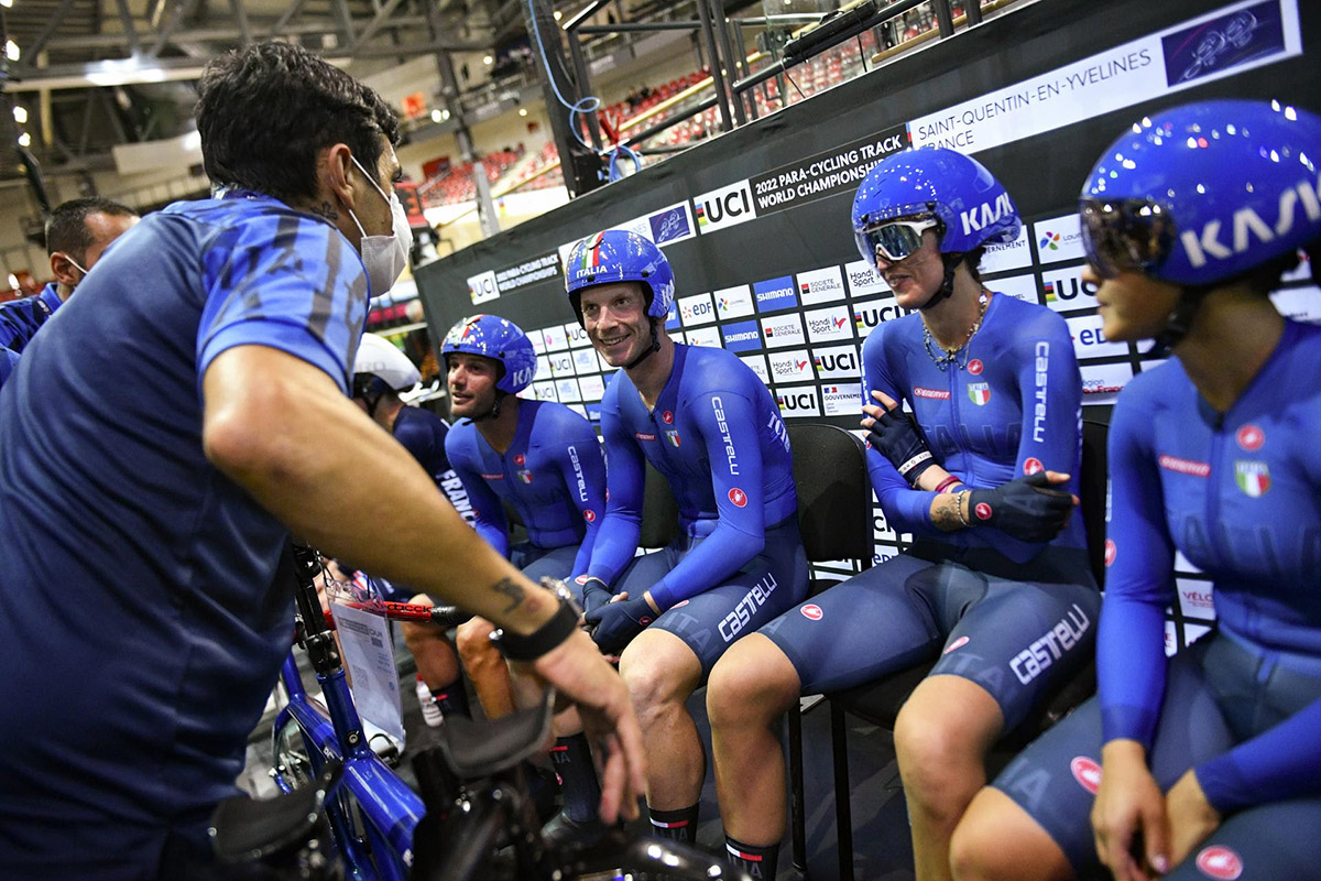 Mondiali paraciclismo su pista. il gruppo azzurro