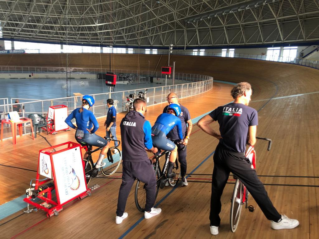 Paralimpici in allenamento a Montichiari in vista dei mondiali di paraciclismo