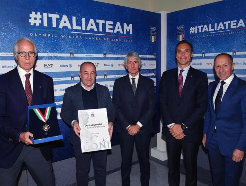 Collare d'oro a Marco Villa - credit Federciclismo