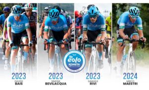 Eolo-Kometa rinnovi per Davide Bais, Simone Bevilacqua, Samuele Rivi, Mirco Maestri
