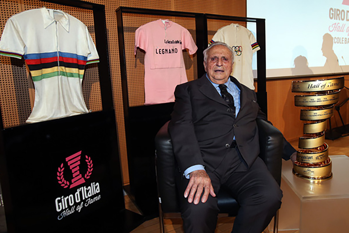 Ercole Baldini nella hall of fame del Giro d'Italia