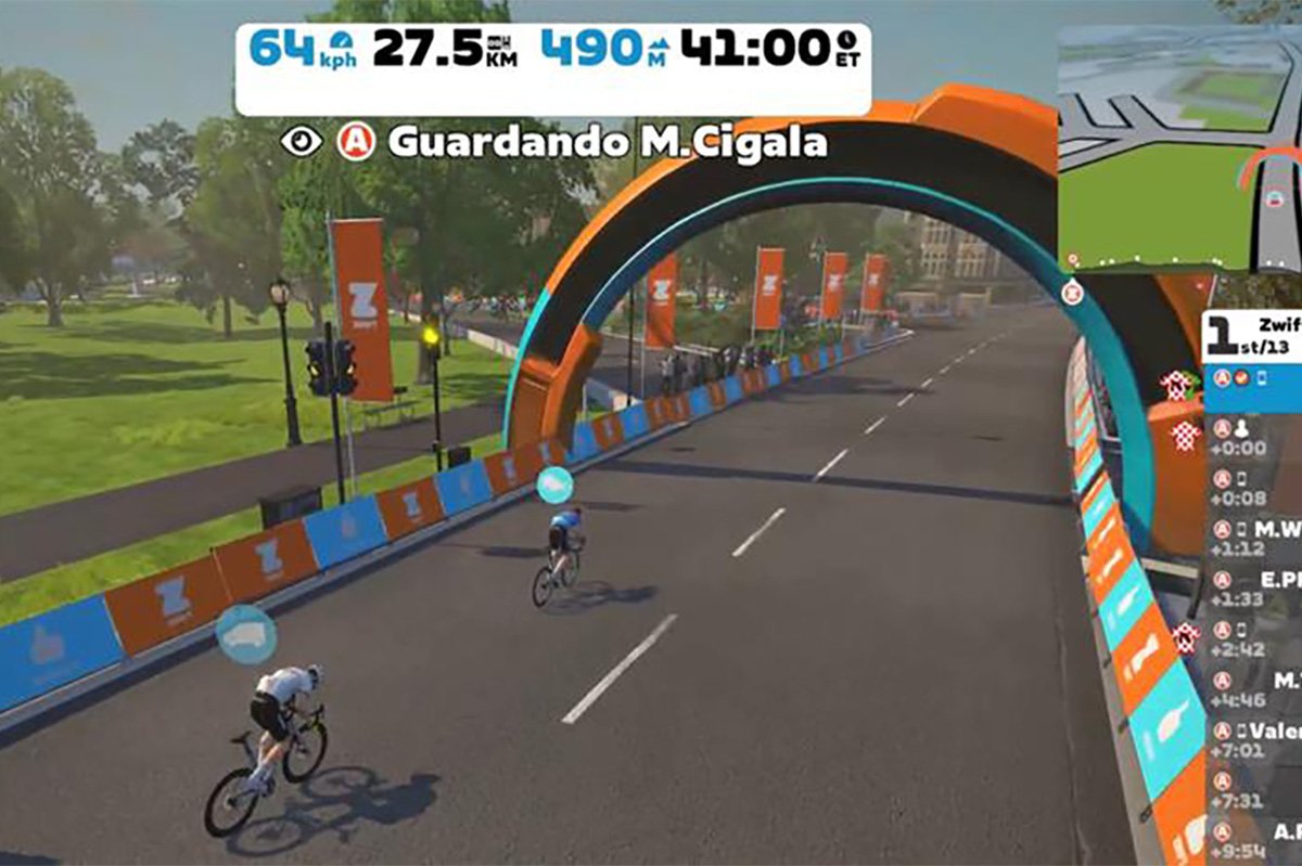 Matteo Cigala vince la prima prova della Zwift Italian Challenge