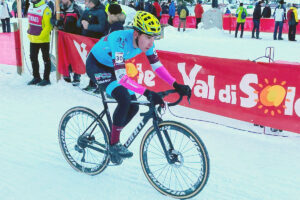 Tommaso Bergagna (DP66) in azione in Val di Sole nel 2021