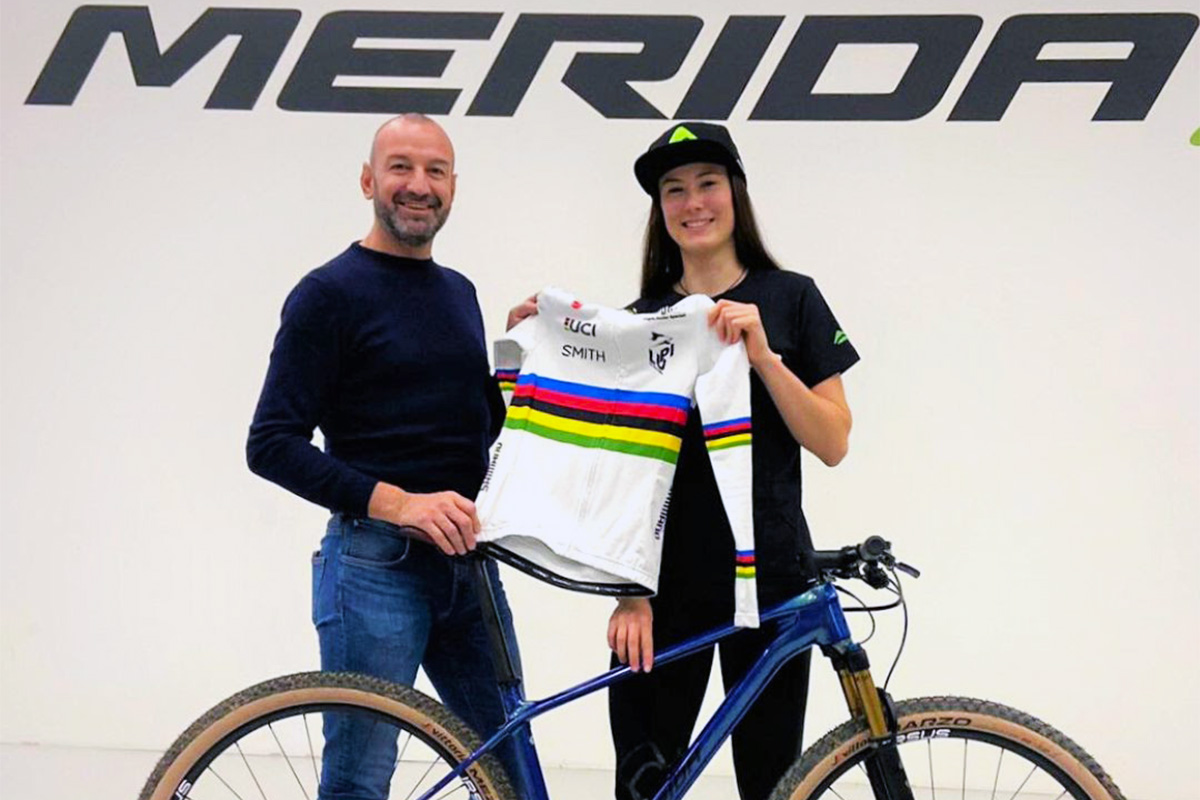 Dario Acquaroli con Gaia Tormena, che approda alla Scuderia Merida