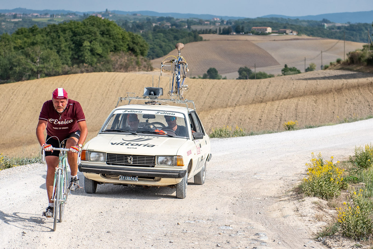Giancarlo Brocci, ideatore de L'Eroica, che a marzo esporrà una mostra al Parlamento Europeo - foto Paolo Penni Martelli