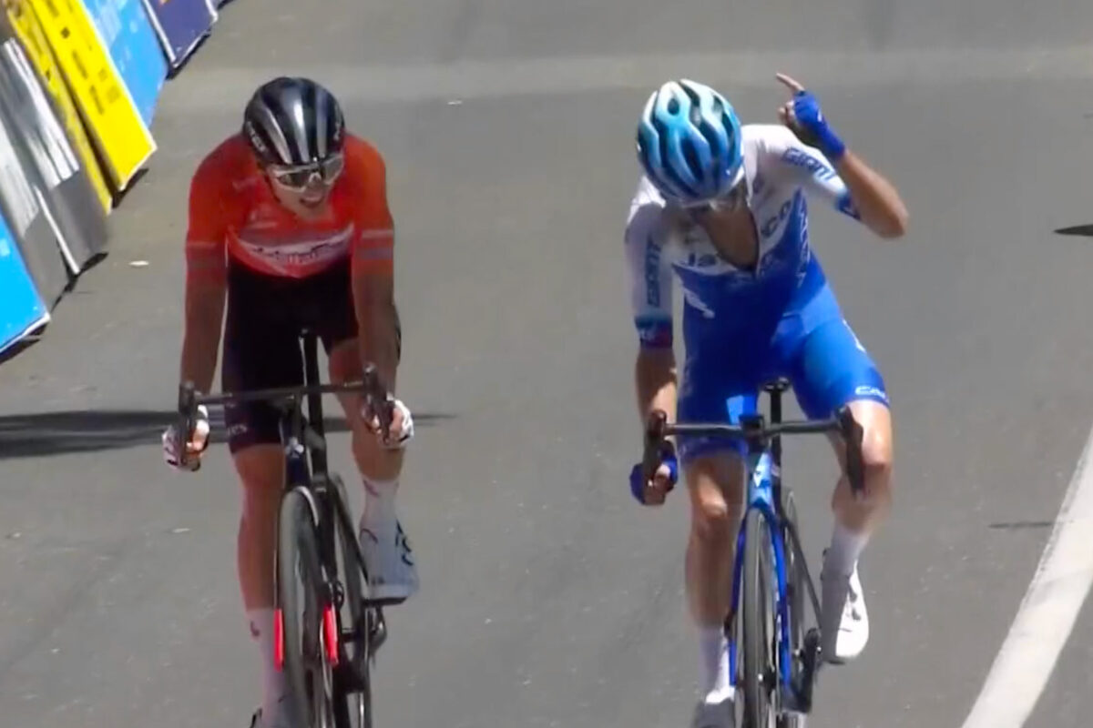 Simon Yates batte Jay Vine a Mount Lofty