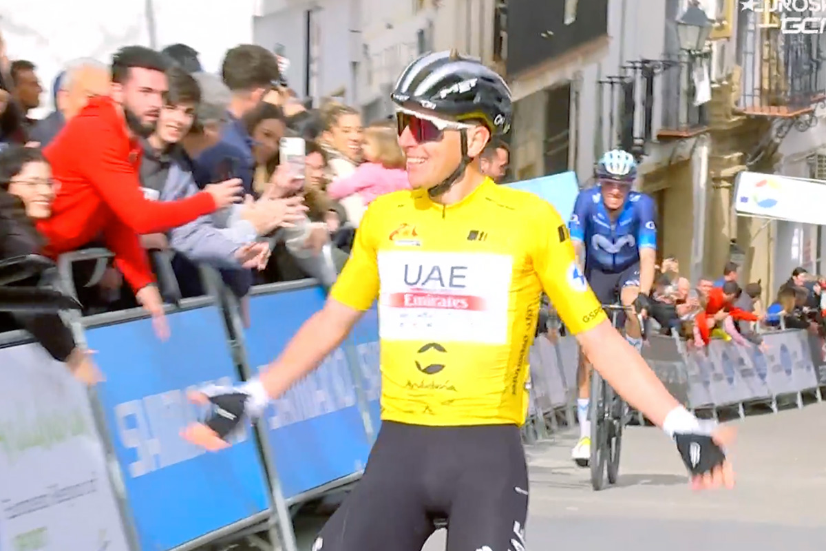Tadej Pogacar vince la quarta tappa della Vuelta a Andalucia