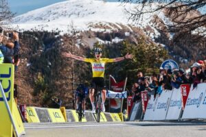 Tadej Pogacar vince la settima tappa della Parigi-Nizza 2023 (foto A.S.O. / Aurélien Vialatte)