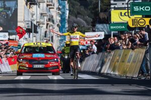 Tadej Pogacar vince la tappa 8 della Parigi-Nizza 2023 (foto ASO/Aurelien Vialatte)