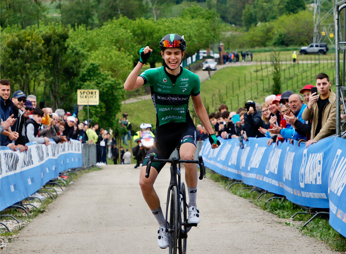 Matteo Cettolin (Borgo Molino) vince la Piccola Liegi delle Bregonze - credit Photobicicailotto