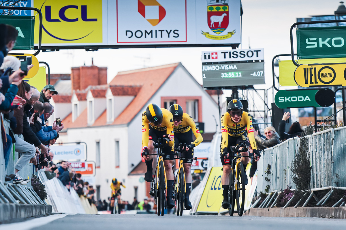 La Jumbo Visma vince la cronometro a squadre della Parigi-Nizza - credit Aurélien Vialatte A.S.O