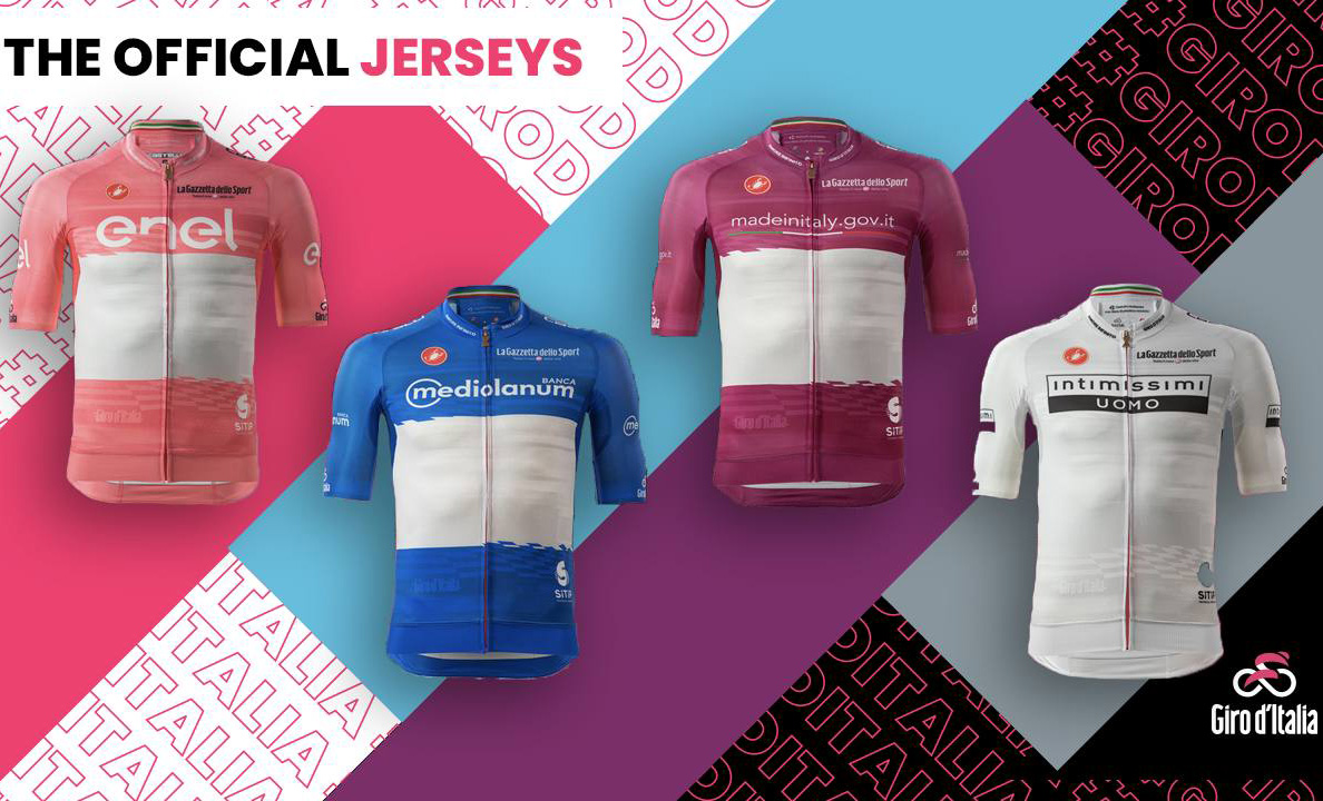 Le maglie del Giro d'Italia 2023