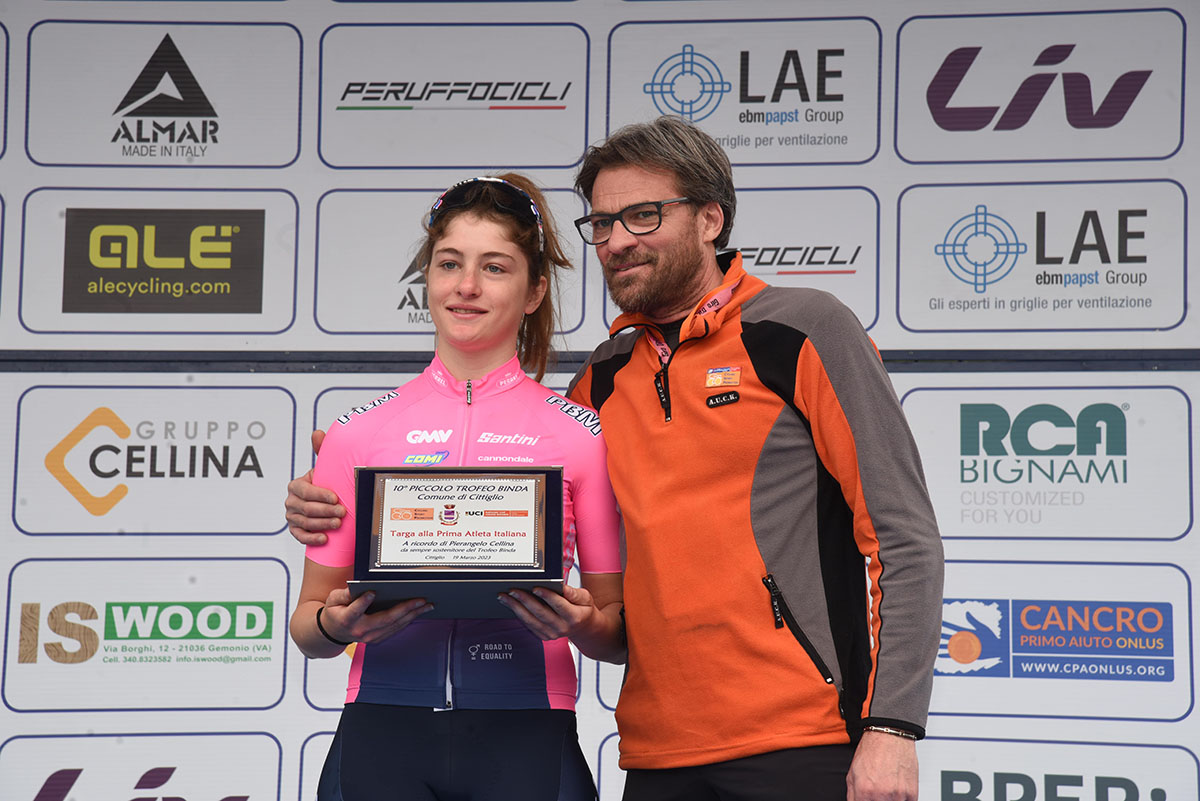 Marta Pavesi (Valcar - Travel & Service) premiata come migliore italiana al Piccolo Trofeo Binda - credit Diego Zanetti