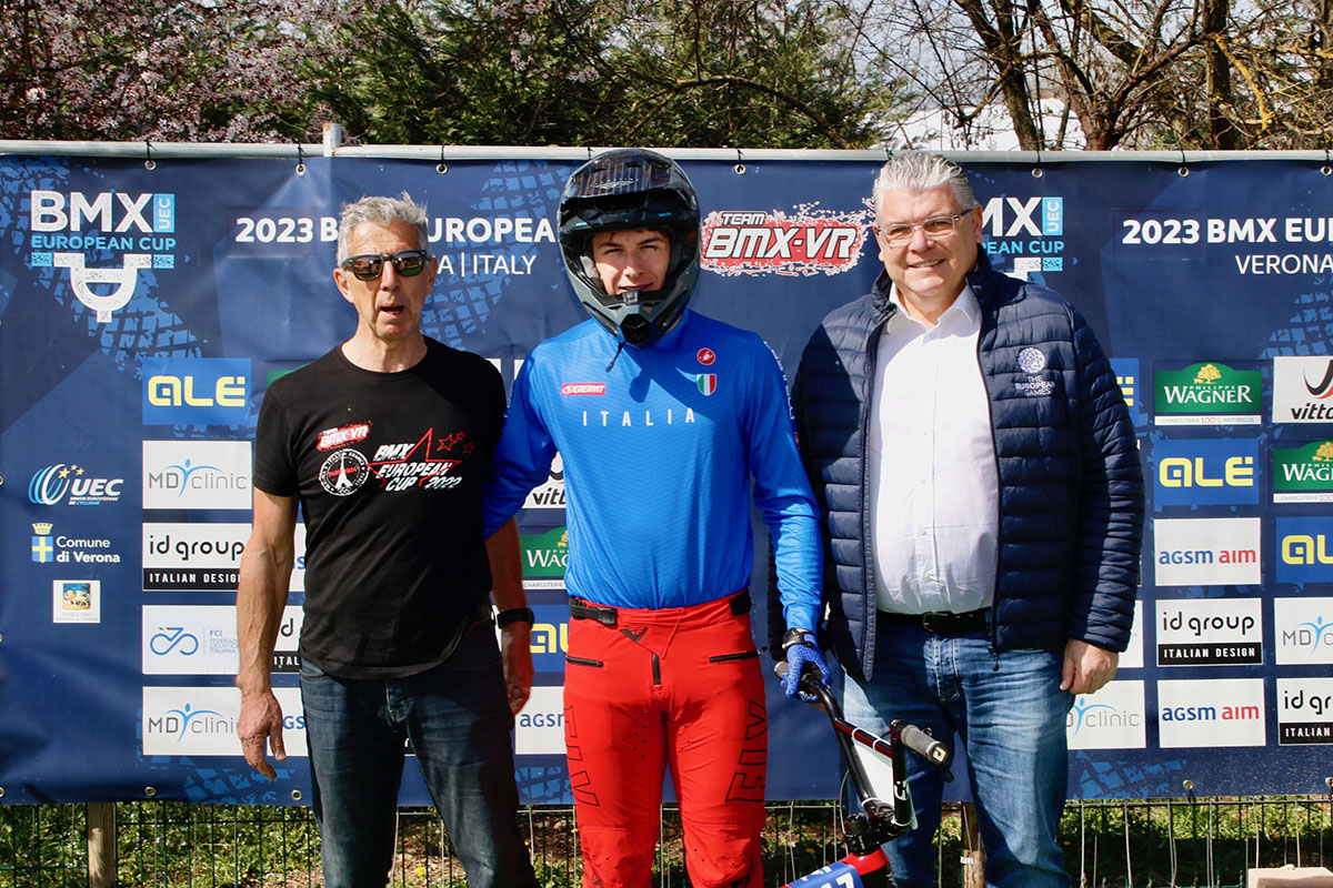 Bmx European Cup a Verona. Nella foto Paolo Fantoni ed Enrico Della Casa - Photo Credit Photobicicailotto