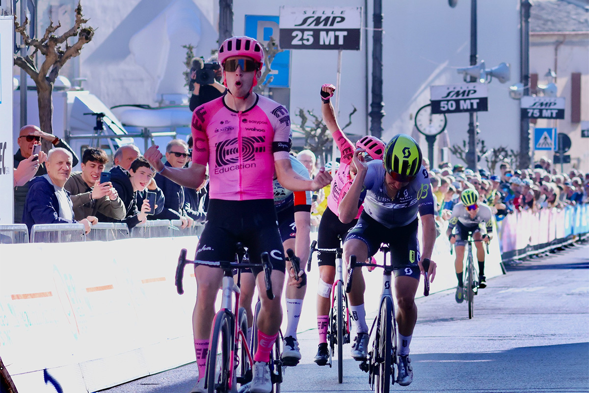 Sean Quinn vince la seconda tappa della Settimana Coppi e Bartali - credit Photobicicailotto