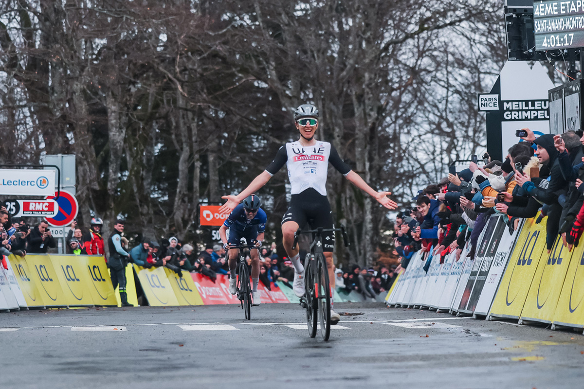 Tadej Pogacar vince la quarta tappa della Parigi - Nizza - credit A.S.O. Aurelien_Vialatte