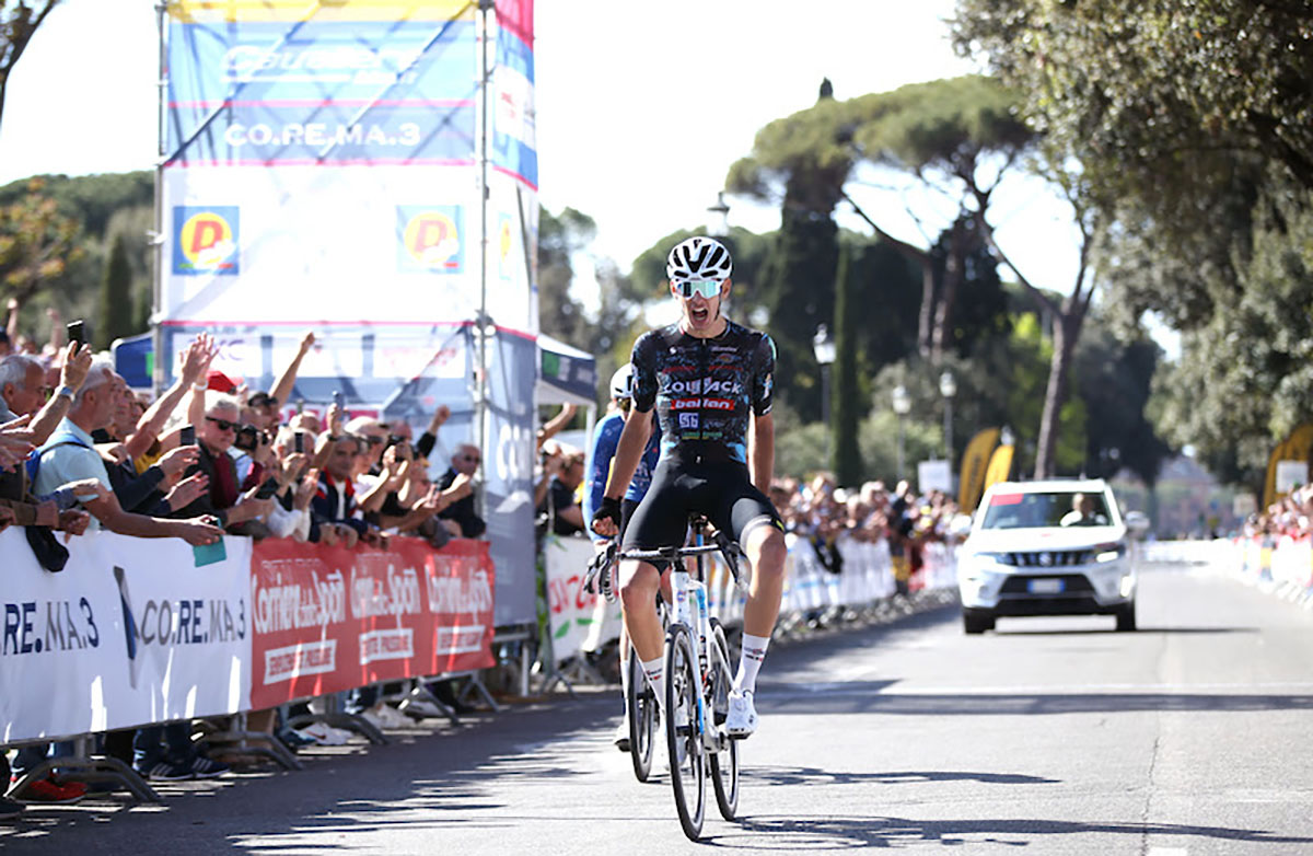 Alessandro Romele vince il Gp Liberazione di Roma - credit Rodella