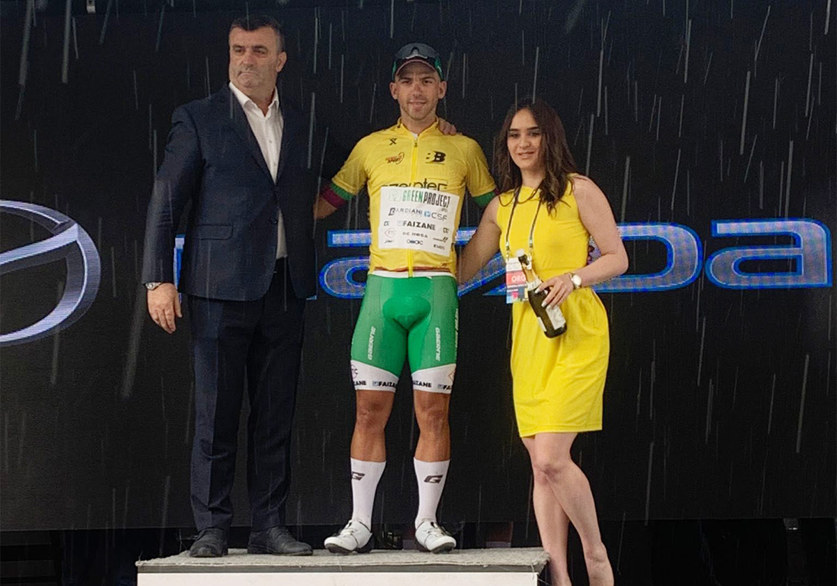 Enrico Zanoncello vince la seconda tappa della della Belgrado-Banjaluka - Credits Green Project Bardiani - CSF - Faizanè & Sprint Cycling
