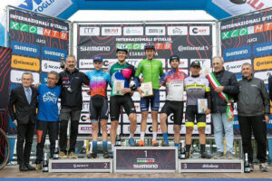 Cristian Bernardi sul podio degli U23 a Esanatoglia