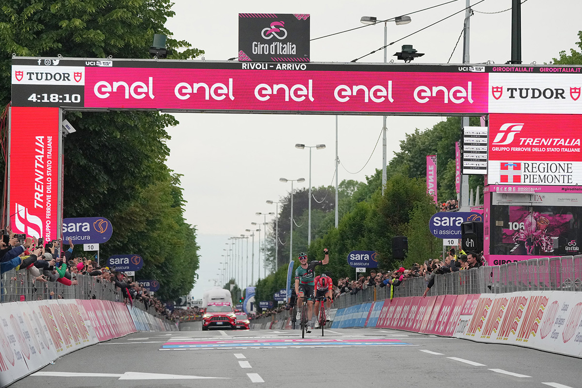 Nico Denz vince a Rivoli la 12° tappa del Giro d'Italia 2023 - credit LaPresse
