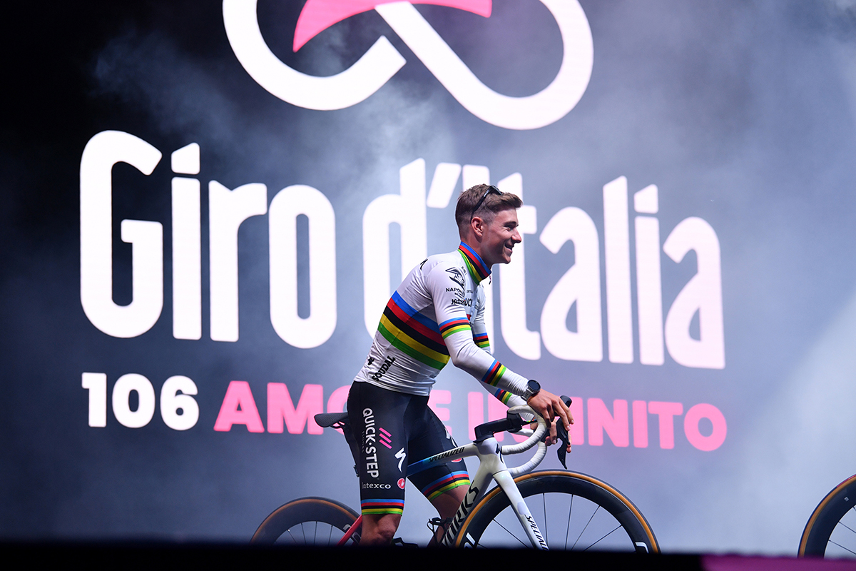 Remco Evenepoel, uno dei favoriti del Giro d'Italia 2023 - credit LaPresse