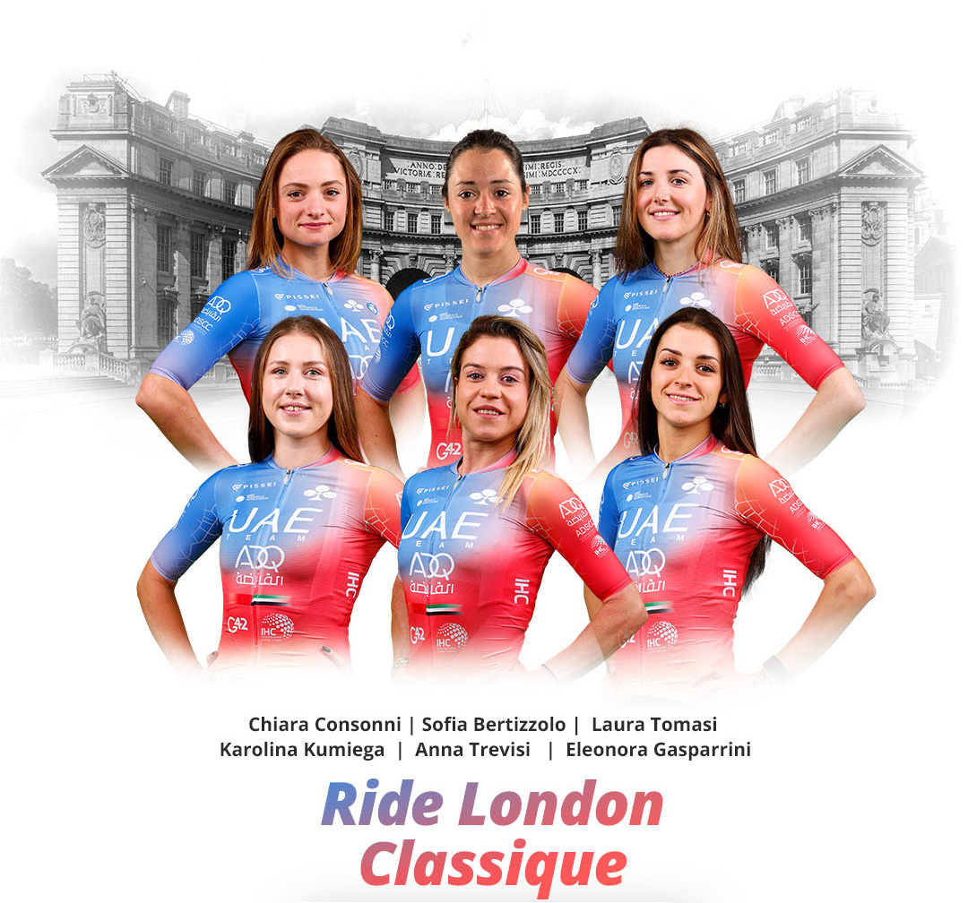 UAE Team ADQ per la Ride London Classique