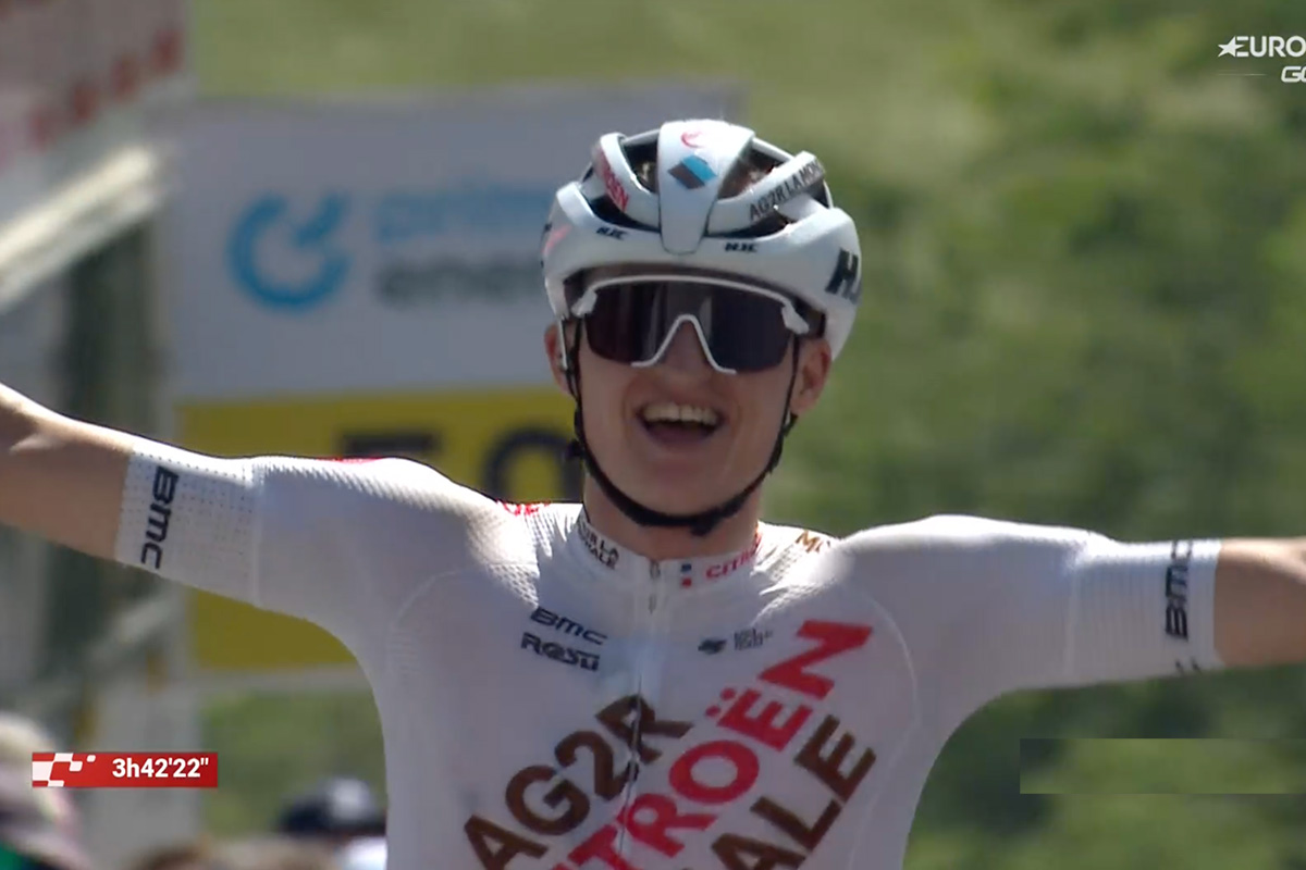 Felix Gall (AG2R Citroën Team) vince per distacco la quarta tappa del Tour de Suisse