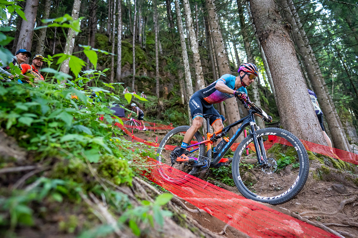 Gioele Bertolini (Trinx Factory Team) in azione a Leogang - credit Maxime Schmid