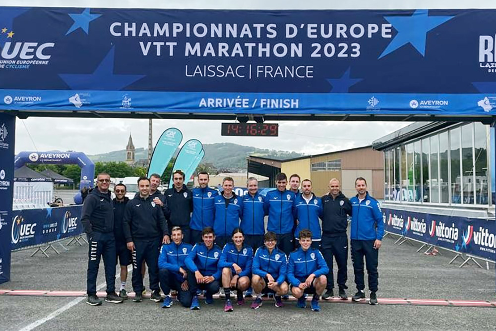 Gli azzurri pronti per gli Europei Marathon Mtb - credit Federciclismo