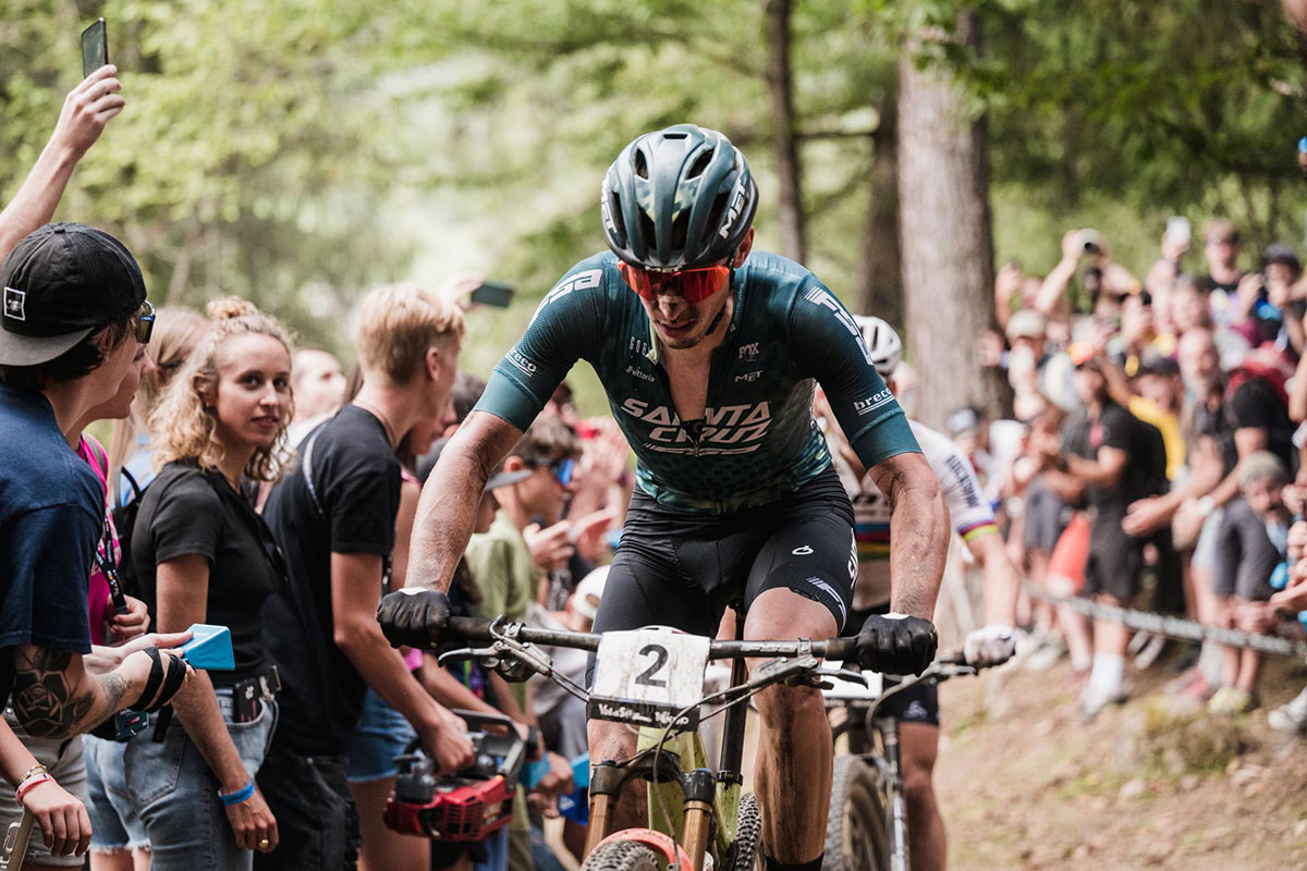 Luca Braidot in azione in Val di Sole - Credits Giacomo Podetti