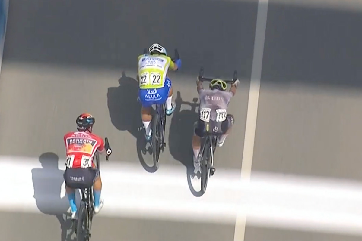 Matteo Moschetti secondo nella seconda tappa del Tour of Slovenia