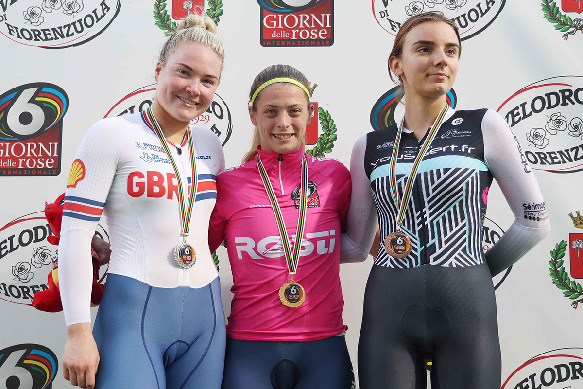 Miriam Vece vince i 500 metri da fermo alla 6 Giorni delle Rose - credit Cavalli