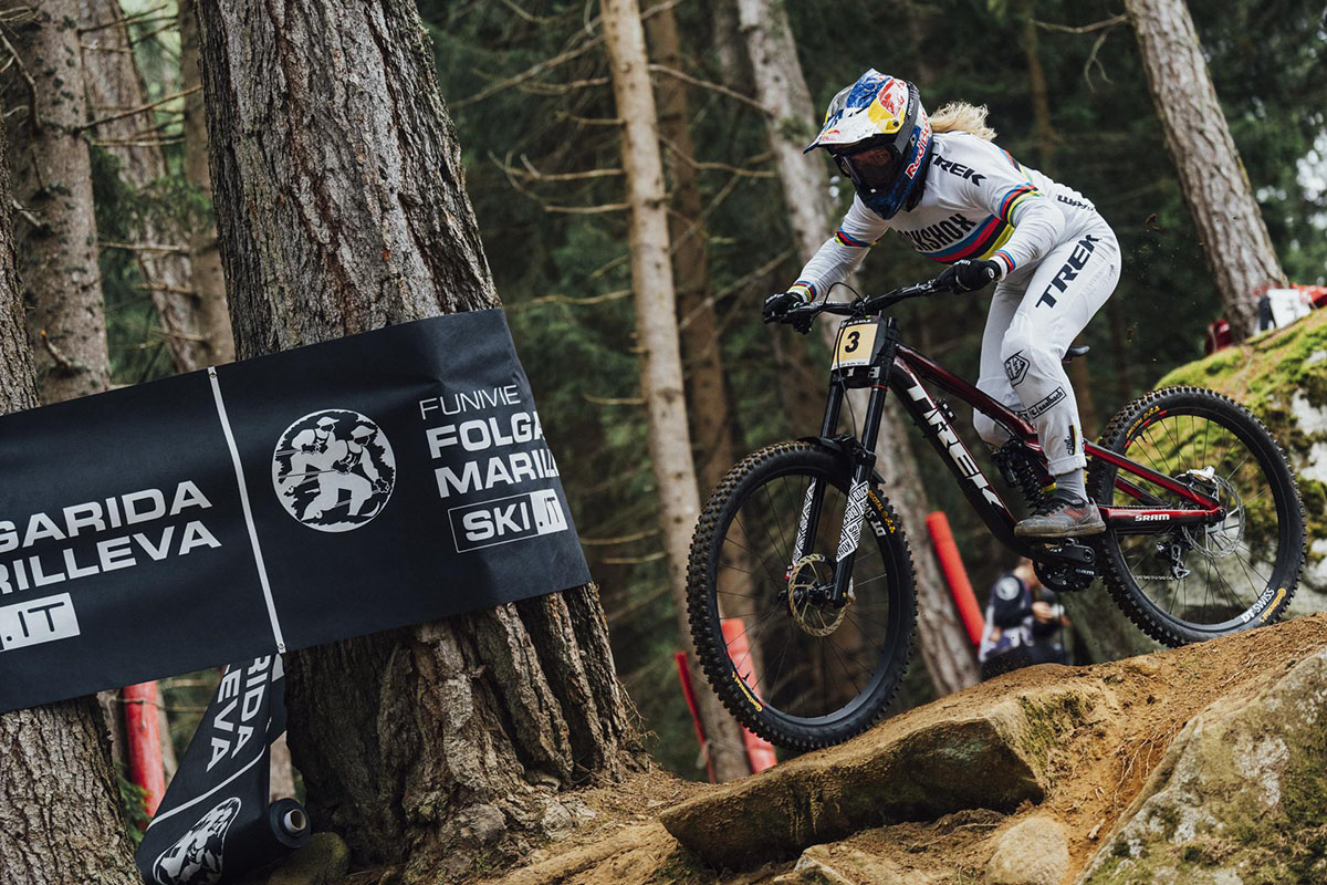 Vali Holl vince la prova di downhill in val di sole - Credit Daniele Molineris